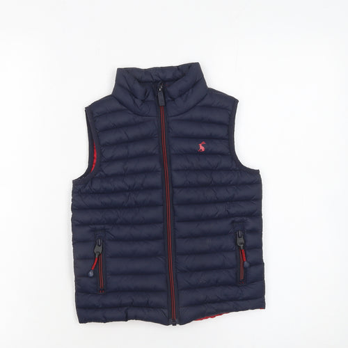 Joules Boys Blue Padded Quilted Bodywarmer Gilet 4 Years