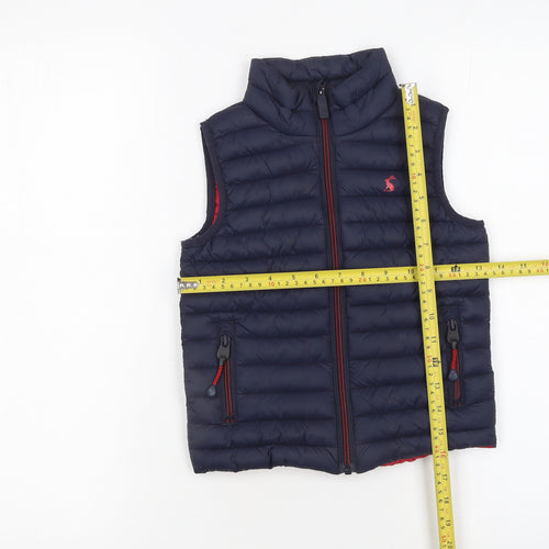 Joules Boys Blue Padded Quilted Bodywarmer Gilet 4 Years