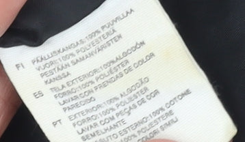 H&M Women Black Corduroy Blazer Size 10 Regular Single Breasted Jacket