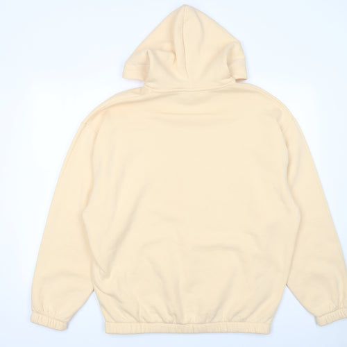 ASOS Design Women Beige L Hoodie Rhinestone 'Baby' Pullover