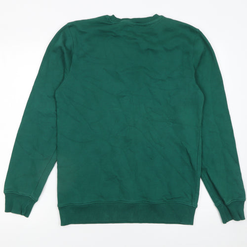 F&F Men’s Green Team Santa Christmas Graphic Sweatshirt Size S
