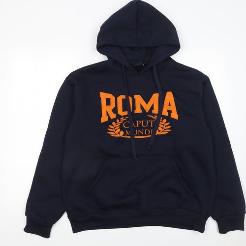 Chip Men's Blue Roma Hoodie XL Pullover Graphic Sweatshirt