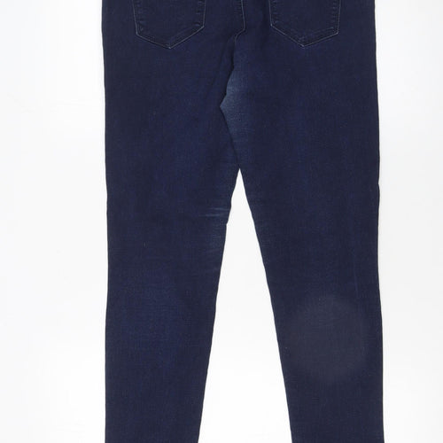 24|7 Authentic Denim Women's Blue Skinny Jeans Size 12 Stretch