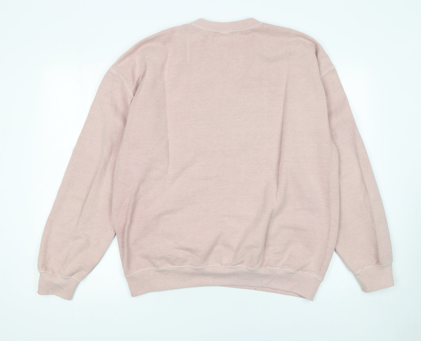 Topman Men's Pink 'Buenos Aires' Graphic Pullover Sweatshirt Size S