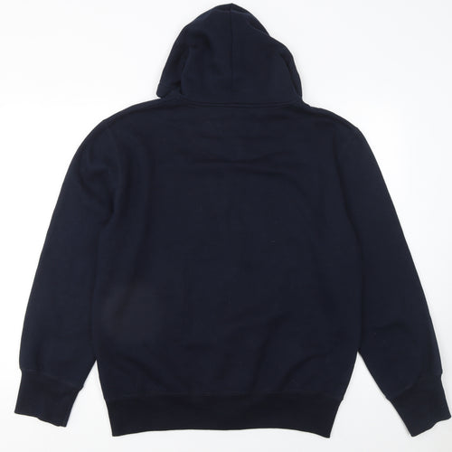 French Connection Men's Blue Full Zip Hoodie Size L