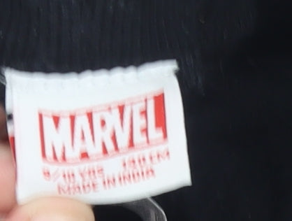 Marvel Boys Black Sweat Shorts 8 Years Regular Fit Hulk Superhero Design