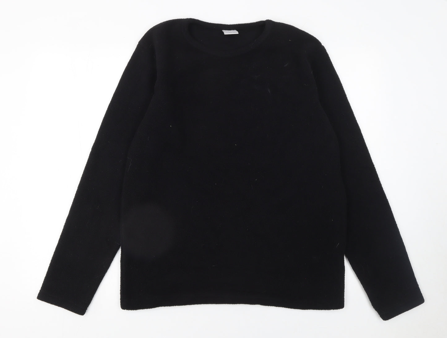 Kruxader Men's Black Fleece Pullover Sweatshirt Size S