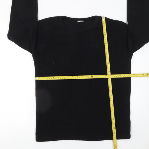 Kruxader Men's Black Fleece Pullover Sweatshirt Size S