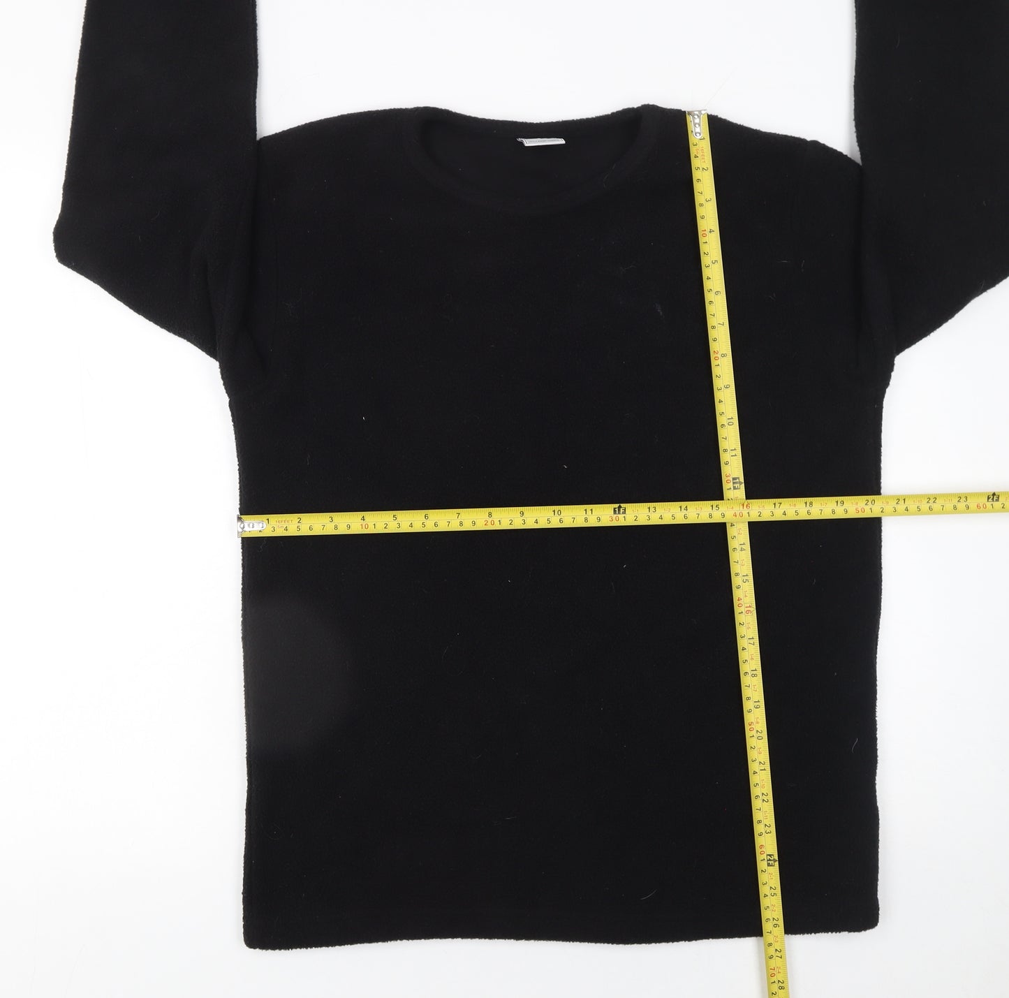 Kruxader Men's Black Fleece Pullover Sweatshirt Size S