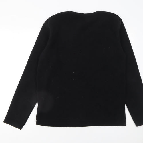 Kruxader Men's Black Fleece Pullover Sweatshirt Size S