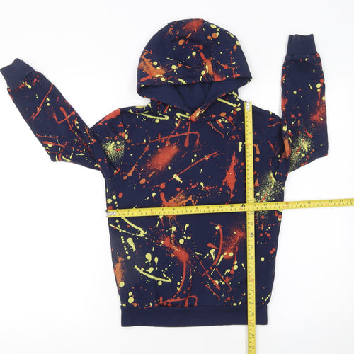 Dunnes Stores Boys Multicoloured Paint Splash Pullover Hoodie 9-10 Years