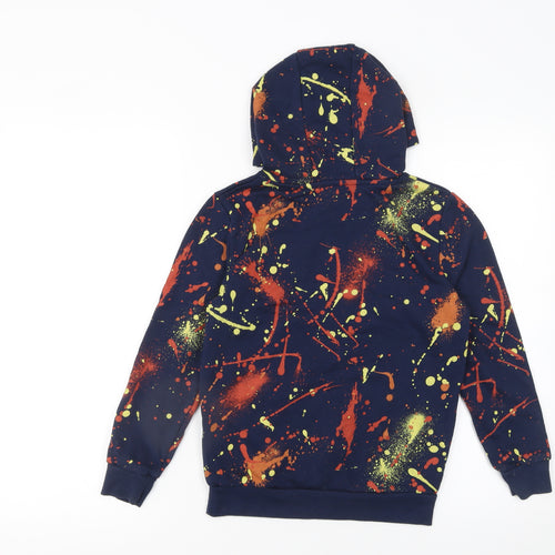 Dunnes Stores Boys Multicoloured Paint Splash Pullover Hoodie 9-10 Years