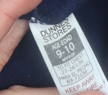 Dunnes Stores Boys Multicoloured Paint Splash Pullover Hoodie 9-10 Years