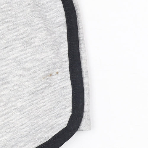 915 Girls Grey Sweat Shorts Age 9 134cm Cotton Blend Drawstring Trim