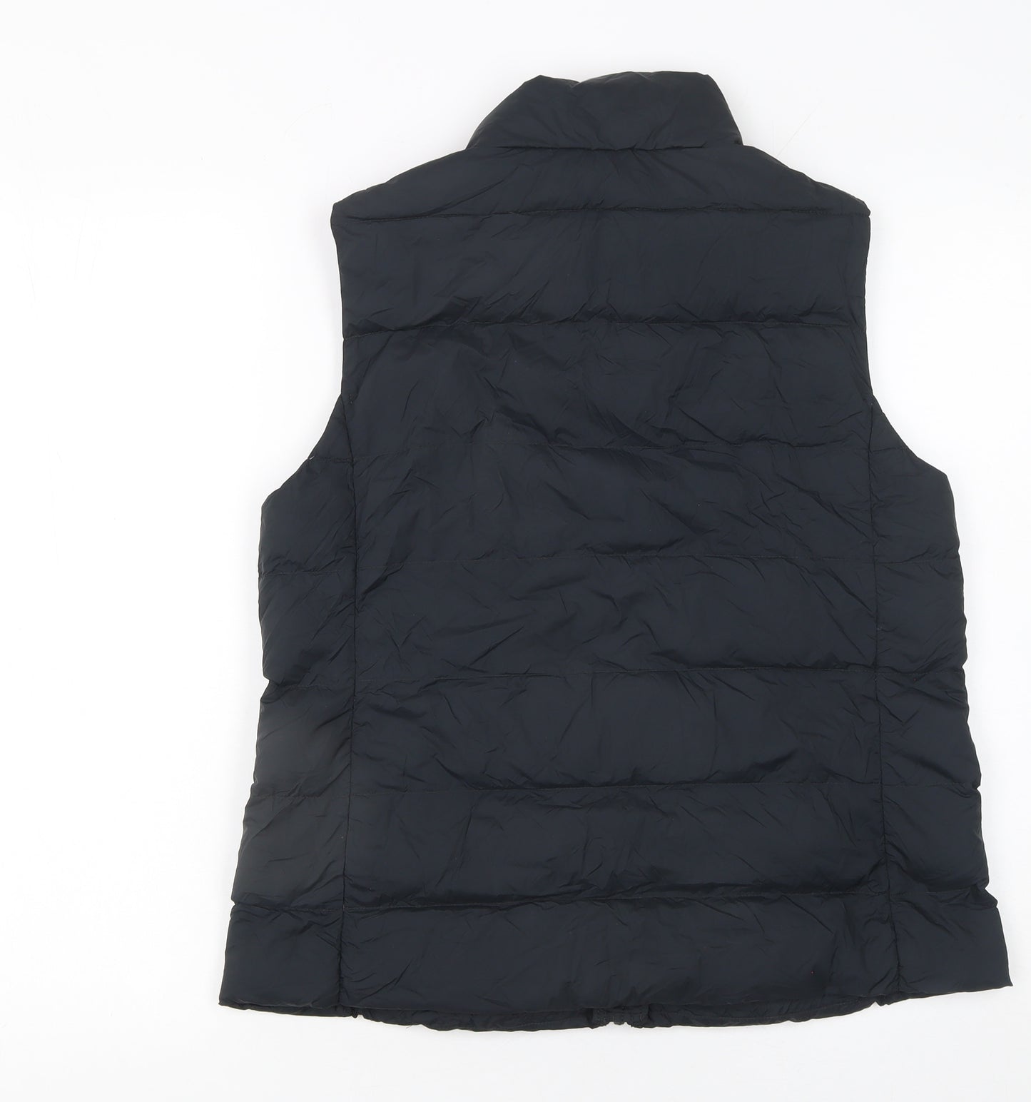 Marks and Spencer Womens Black Puffer Waistcoat Size 10 Regular Fit