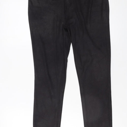 Dunnes Stores Women's Black Skinny Trousers Size 12 S Polyester Blend