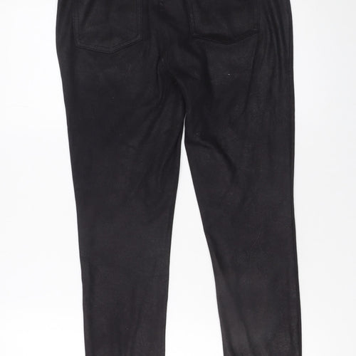 Dunnes Stores Women's Black Skinny Trousers Size 12 S Polyester Blend
