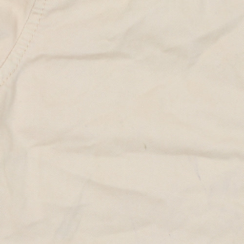Topshop Women’s Beige Hooded Cotton Anorak Jacket Size 6