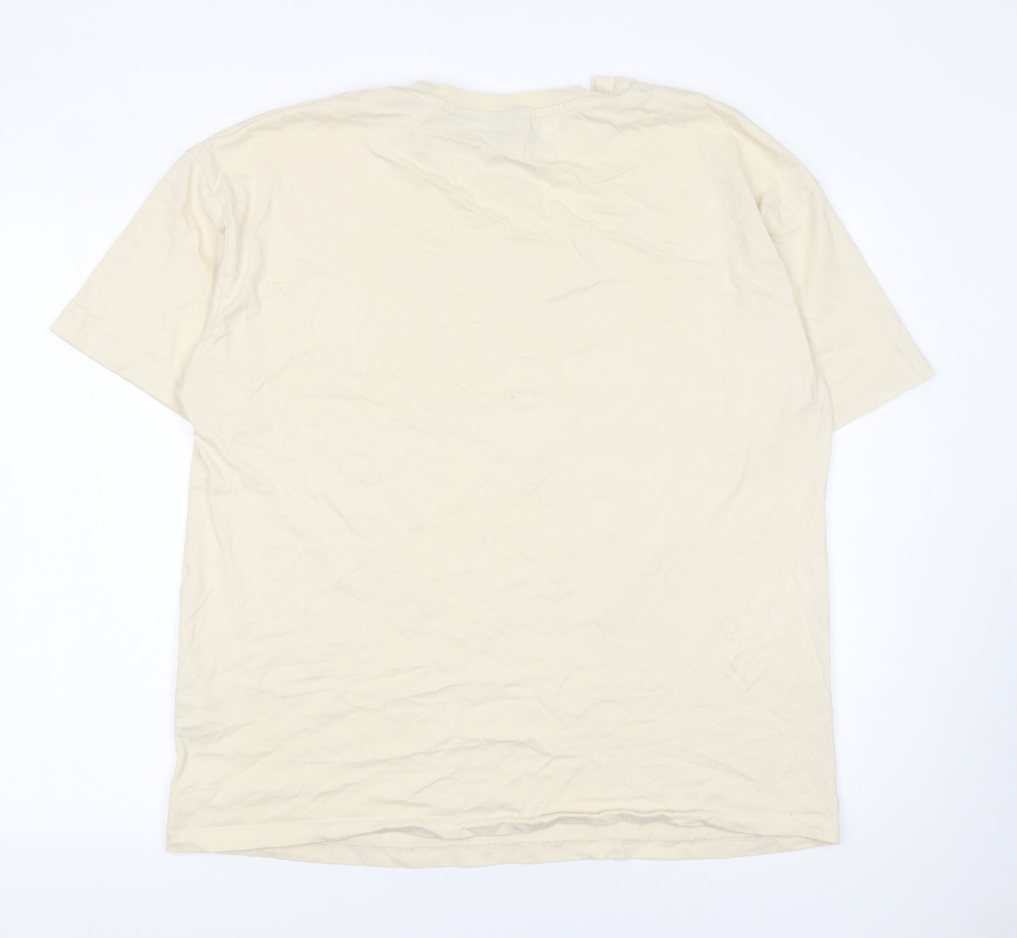 Primark Men Beige Pink Floyd 1977 Band Graphic T-Shirt Size M