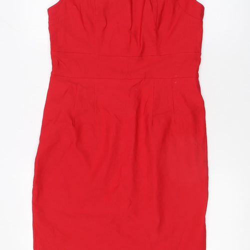 Grace Karin Women's Red Bodycon Knee Length Dress Size 12