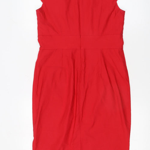 Grace Karin Women's Red Bodycon Knee Length Dress Size 12