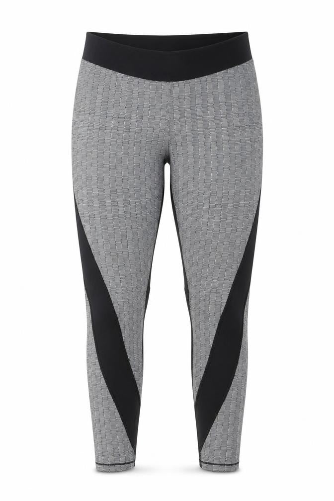 Ivy Park Womens Black Grey Large Leggings Stretch Activewear Trousers