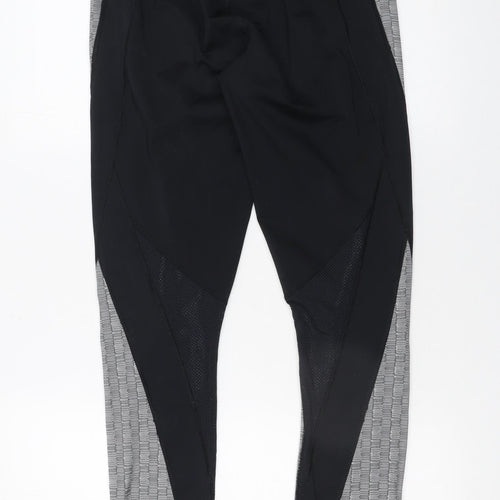 Ivy Park Womens Black Grey Large Leggings Stretch Activewear Trousers