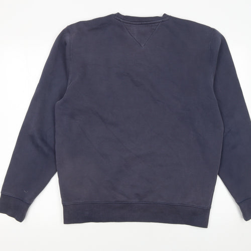 Tommy Jeans Men's Blue Crew Neck Sweatshirt Size M Classic Logo