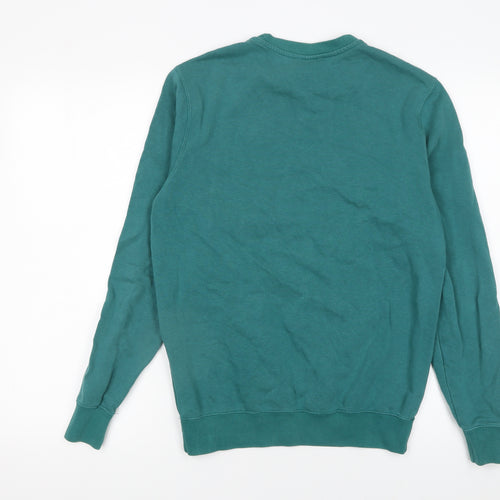 Champion Men’s Green Pullover Sweatshirt Small Crew Neck Sports Logo