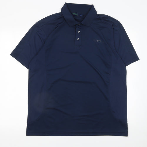 ProQuip Men’s Blue Performance Golf Polo Shirt Size L