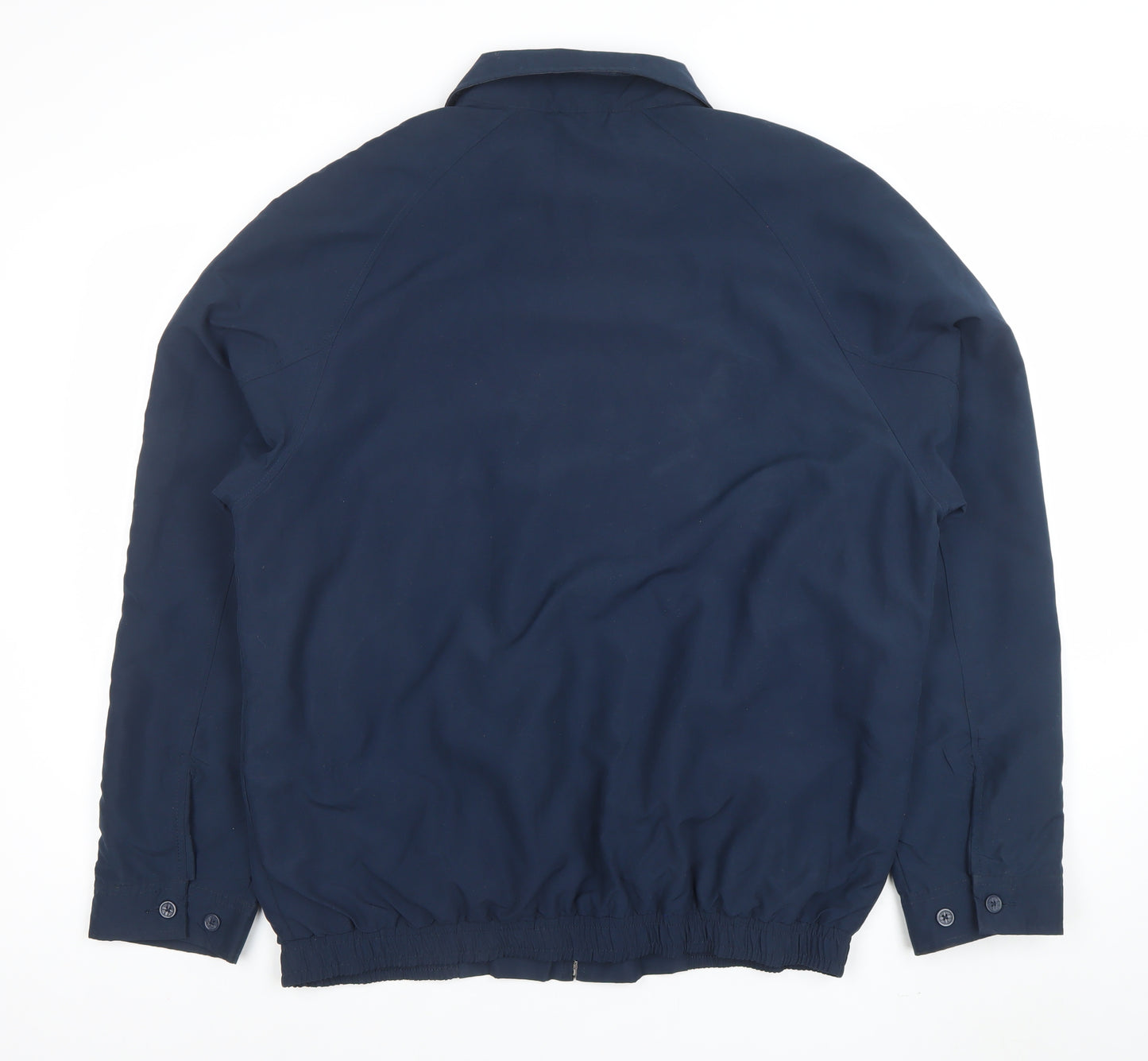 Kangol Men’s Blue L Bomber Jacket Full Zip Polyester Casual
