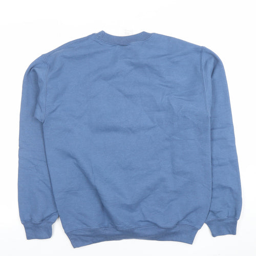 Gildan Men's Blue Barbados Embroidered Pullover Sweatshirt Small