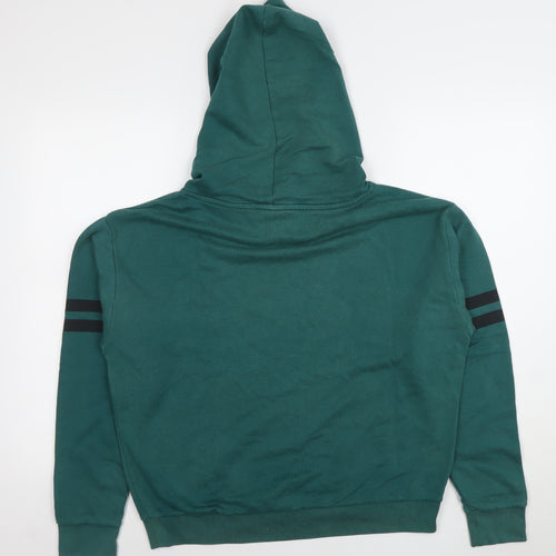 Victoria's Secret PINK Women's Green Pullover Hoodie Size M Cotton Blend