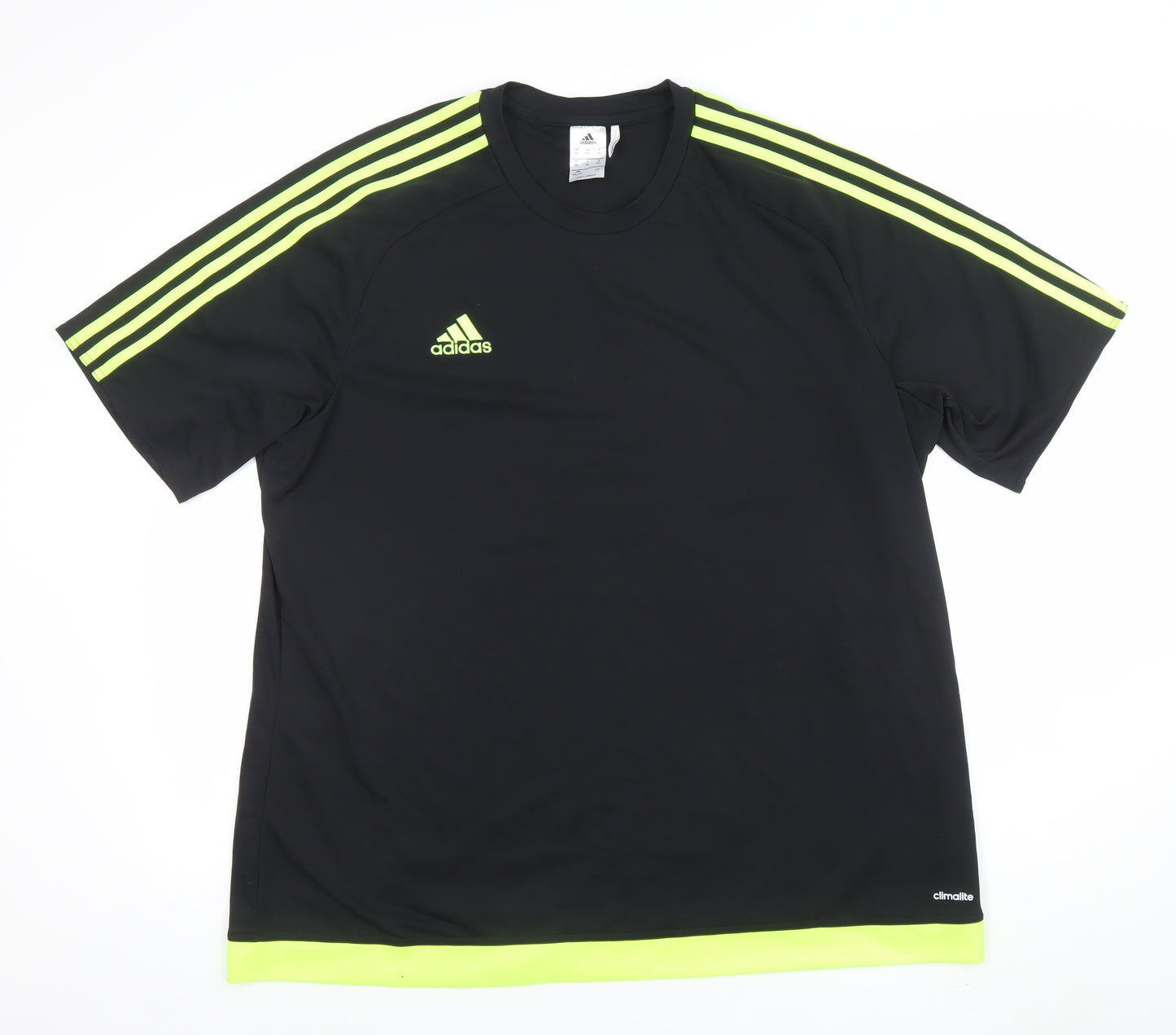 adidas Men Black 2XL Climalite Sports T-Shirt