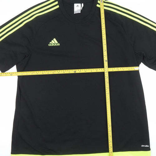adidas Men Black 2XL Climalite Sports T-Shirt