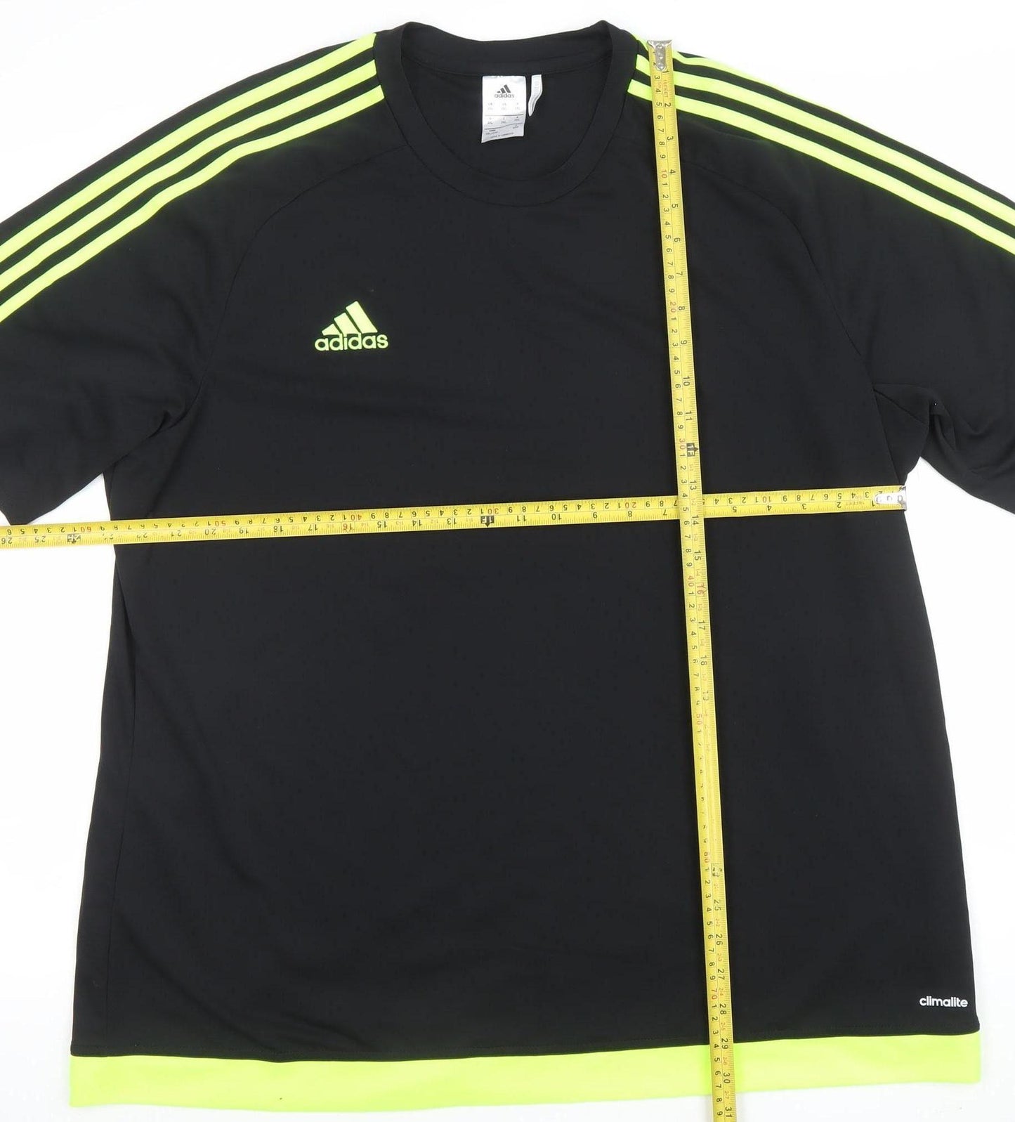 adidas Men Black 2XL Climalite Sports T-Shirt