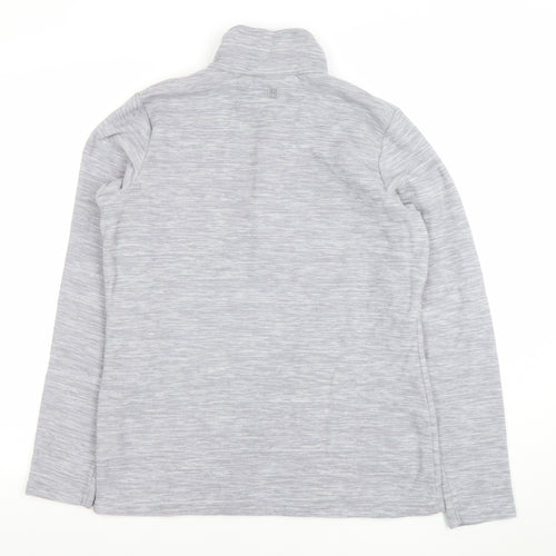 Mountain Warehouse Women Grey 1/2 Zip Fleece Pullover UK 14