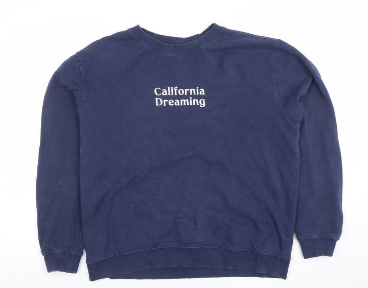 Cotton On Women Navy Blue California Dreaming Sweatshirt M