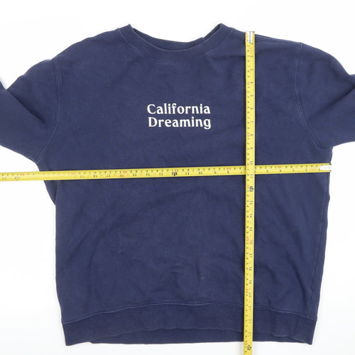 Cotton On Women Navy Blue California Dreaming Sweatshirt M