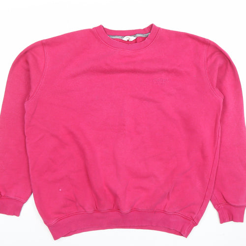 Cotton Traders Women’s Dark Pink Crew Neck Pullover Sweatshirt M UK 14