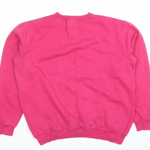Cotton Traders Women’s Dark Pink Crew Neck Pullover Sweatshirt M UK 14