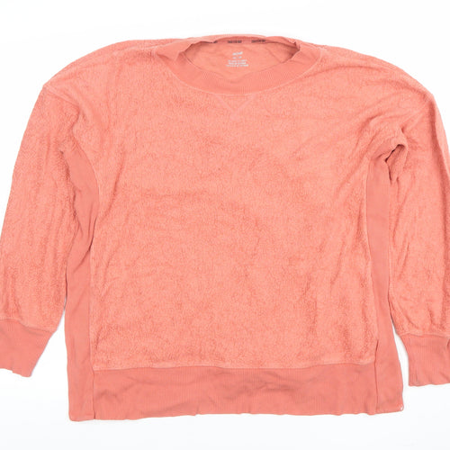 Aerie Women’s Pink Pullover Sweatshirt XS Relaxed Fit Cotton Blend