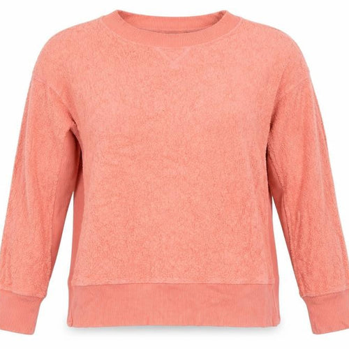 Aerie Women’s Pink Pullover Sweatshirt XS Relaxed Fit Cotton Blend