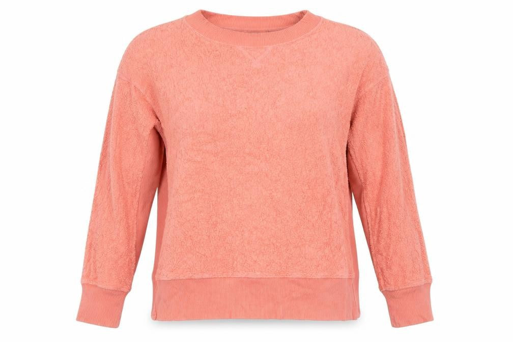 Aerie Women’s Pink Pullover Sweatshirt XS Relaxed Fit Cotton Blend