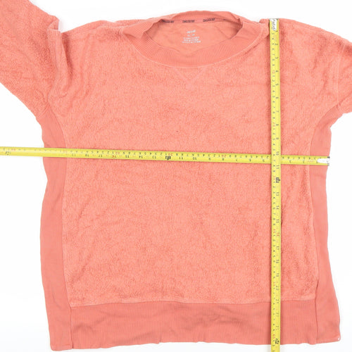 Aerie Women’s Pink Pullover Sweatshirt XS Relaxed Fit Cotton Blend