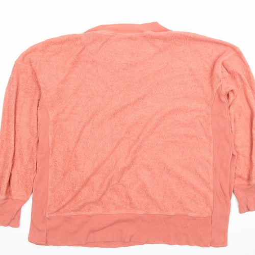Aerie Women’s Pink Pullover Sweatshirt XS Relaxed Fit Cotton Blend