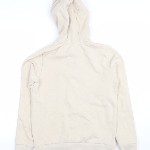 Umbro Womens Beige Small Full Zip Hoodie Cotton Blend