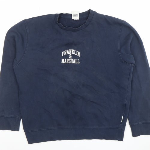 Franklin & Marshall Womens Navy Blue Pullover Sweatshirt M