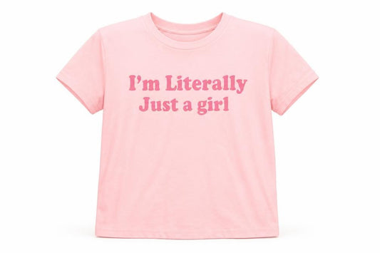 SHEIN Girls Pink Graphic Quote Short Sleeve T-Shirt Size 12 Years