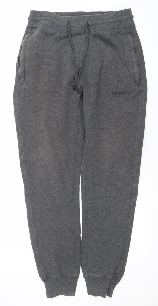 Firetrap Men's Grey Jogger Sweatpants M Regular Fit Cotton Blend